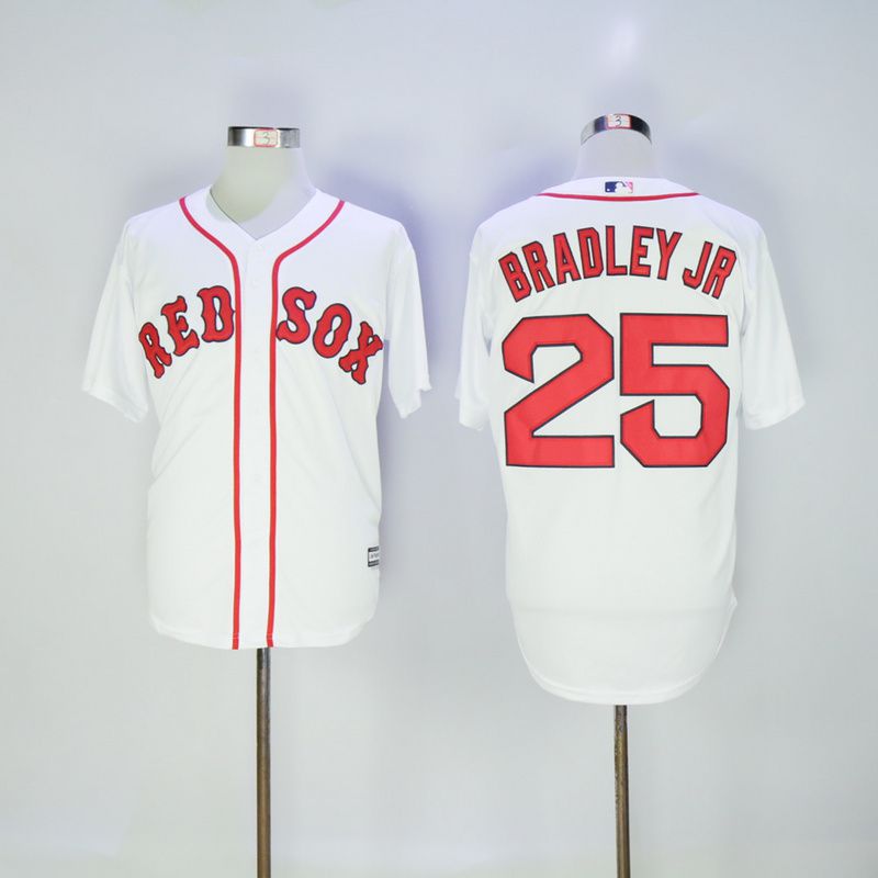 Men Boston Red Sox #25 Bradley jr White MLB Jerseys->boston red sox->MLB Jersey
